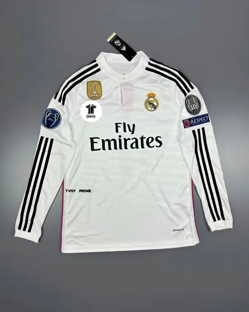 Real Madrid 2014/15 Home Retro Jersey (Long Sleeves) – Premium Imported Replica