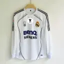 Real Madrid 2006/07 Home Retro Jersey (Long Sleeves) – Embroidery 🪡